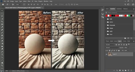 how to add material in photoshop