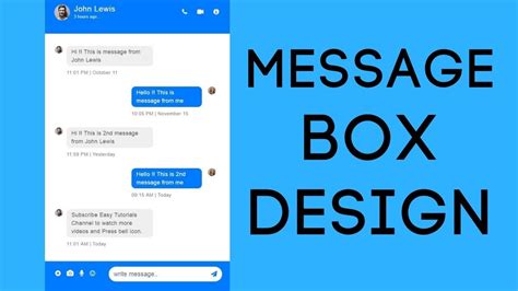 how to add message box in html