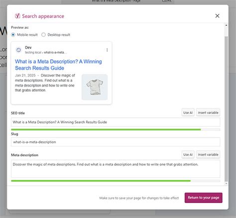 how to add meta description in wordpress yoast