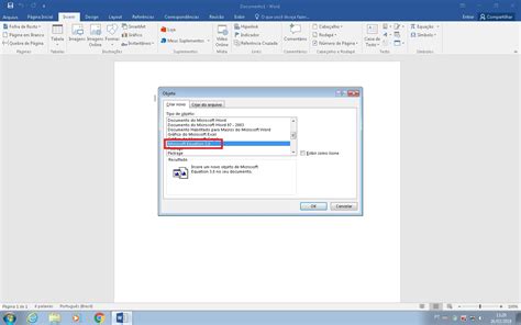 how to add microsoft equation 3.0 in word 2016