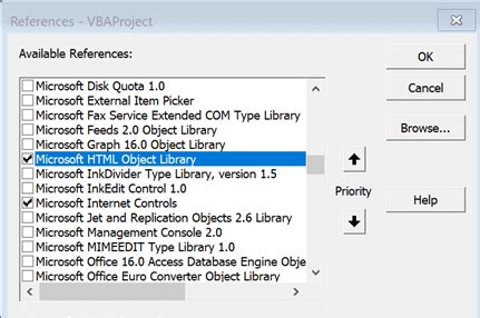 how to add microsoft forms 2.0 object library