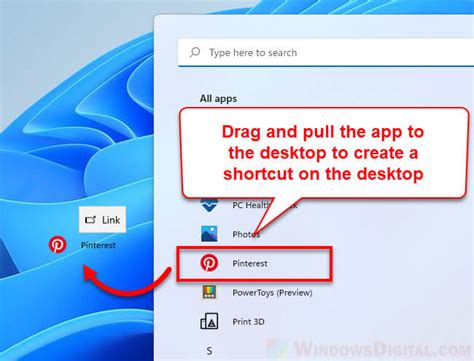 how to add microsoft store app shortcut to desktop