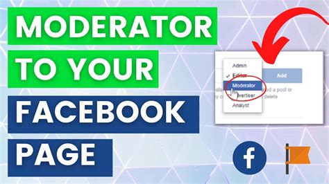 how to add moderator in facebook page