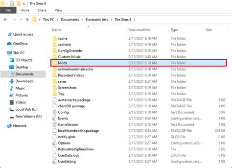 how to add mods folder to sims 4