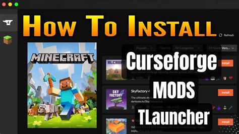 how to add mods from curseforge to tlauncher