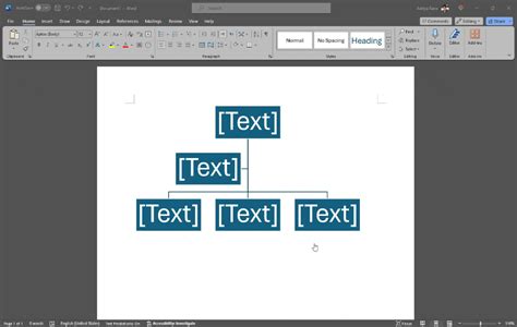 how to add more boxes to organizational chart in word