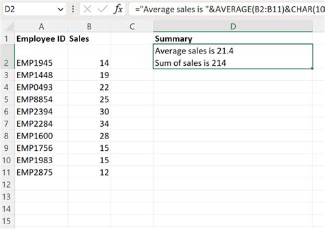 how to add multiple entries in one cell in excel