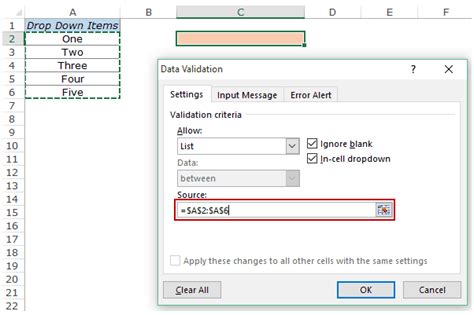 how to add multiple items to a drop down list in excel