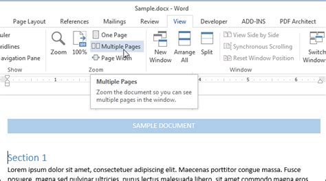 how to add multiple pages in word