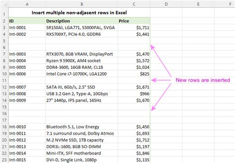 how to add multiple rows in one cell in excel