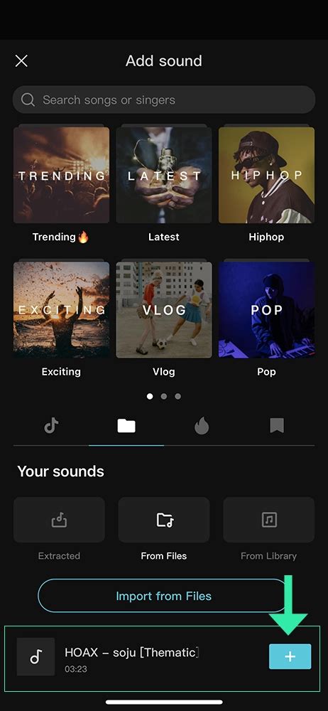 how to add music in capcut android