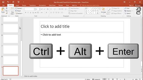 how to add new slide in powerpoint shortcut key