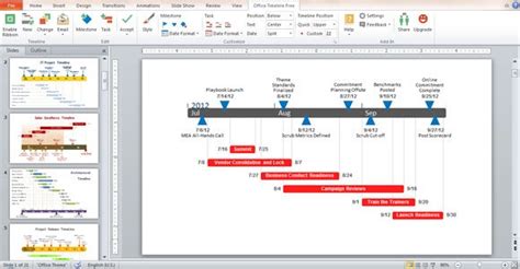 how to add office timeline in powerpoint