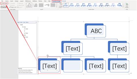 how to add org chart in word