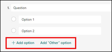 how to add other in microsoft forms