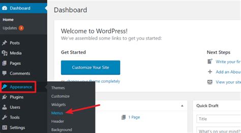 how to add page to navigation menu wordpress