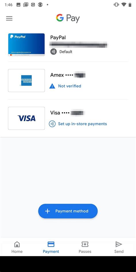 how to add paypal as payment method on google