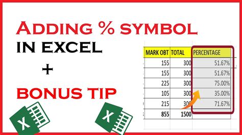 how to add percentage in excel without multiplying by 100