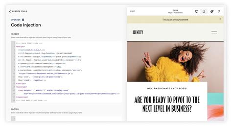 how to add pixel code to squarespace