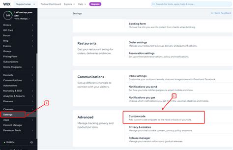 how to add pixel code to wix