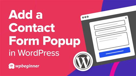 how to add popup contact form in wordpress
