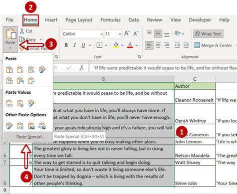 how to add quotes in excel cell