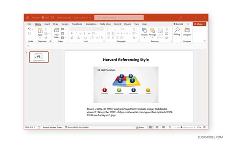 how to add reference in powerpoint presentation