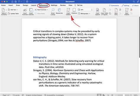 how to add references in word on ipad