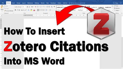 how to add references in word using zotero