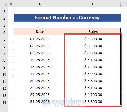 how to add remove currency style format in excel