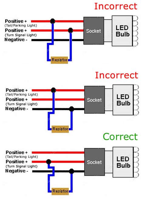 how to add resistor to led lights