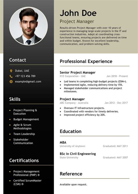 how to add resume in ms word
