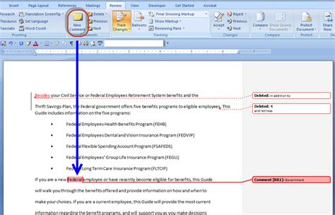 how to add review in word document