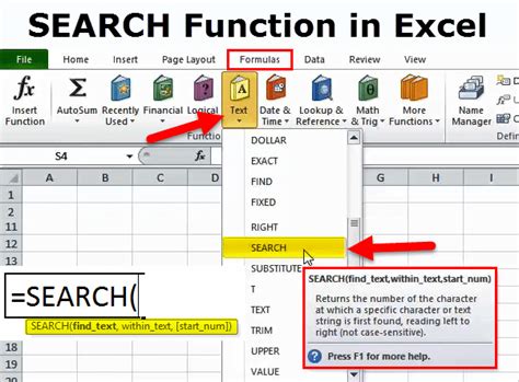 how to add search list in excel