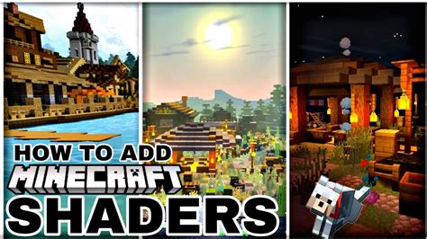 how to add shaders in minecraft android