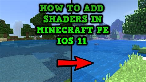 how to add shaders in minecraft pe ios