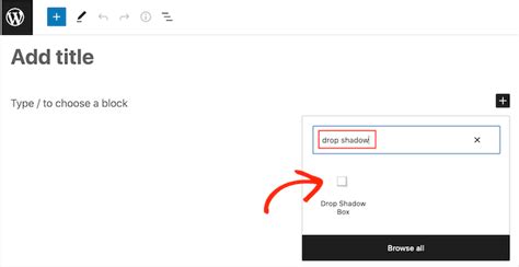how to add shadow in wordpress