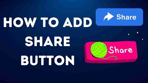 how to add share button to my facebook page
