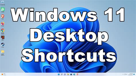 how to add shortcuts on desktop windows 11