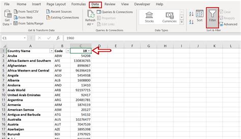 how to add sort a to z in excel