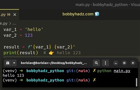 how to add space between variables in python