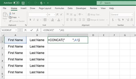 how to add space in excel formula bar