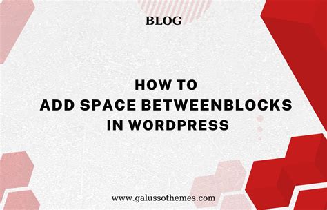 how to add space in wordpress