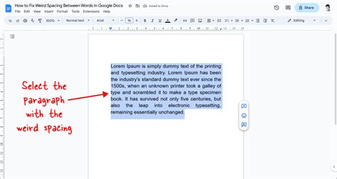 how to add spacing between letters in word google docs