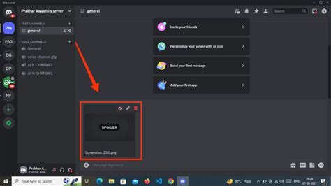 how to add spoiler in discord mobile image