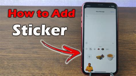 how to add stickers to text messages iphone