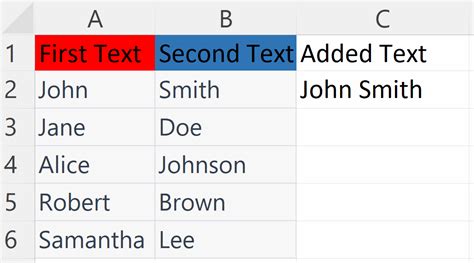 how to add text in a cell excel
