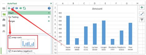 how to add text in excel chart axis