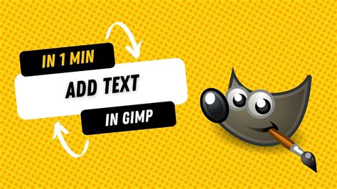 how to add text in gimp