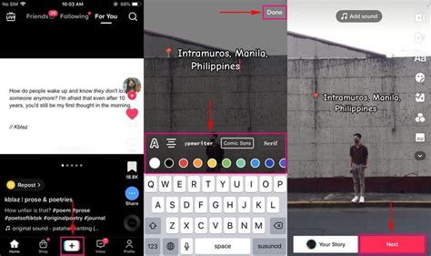 how to add text on computer tiktok